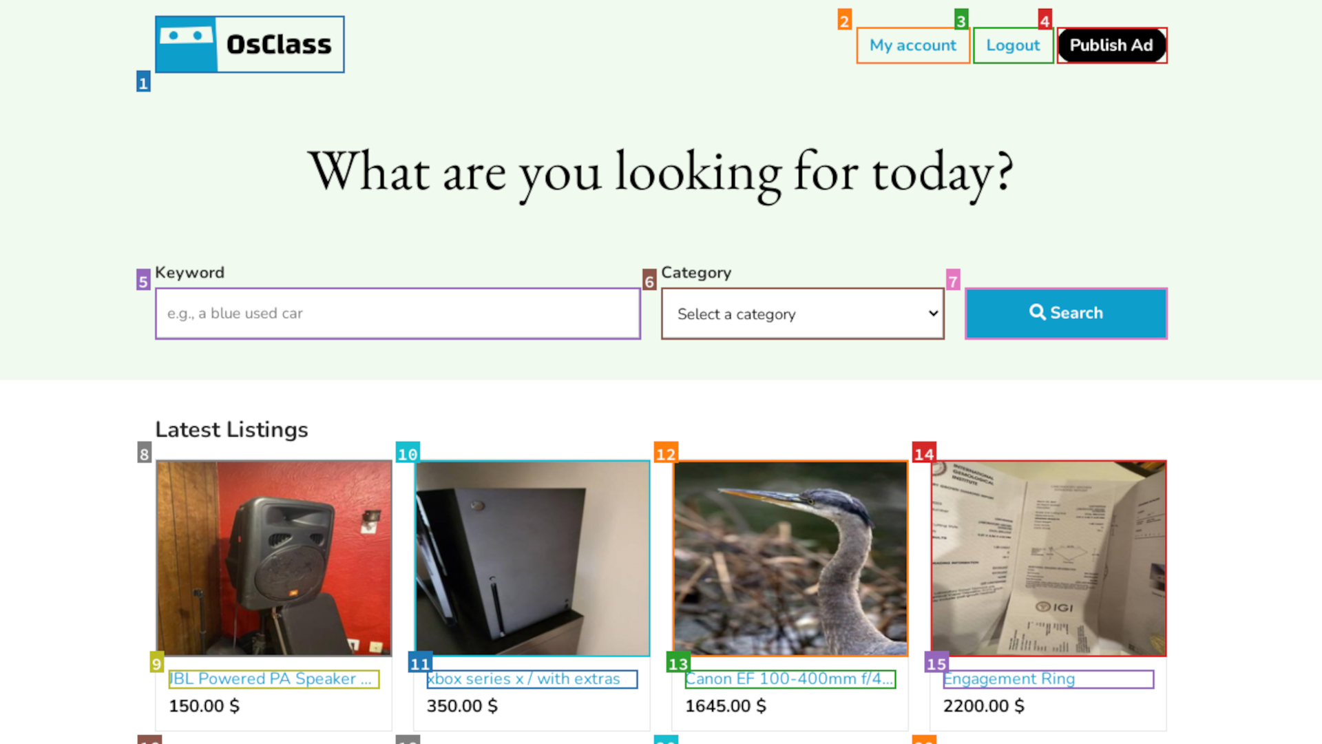 Example of a task in VisualWebArena.